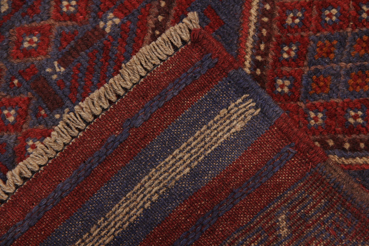 2' 6" x 8'  Multy Handmade Mashwani Afghan Rug Runner