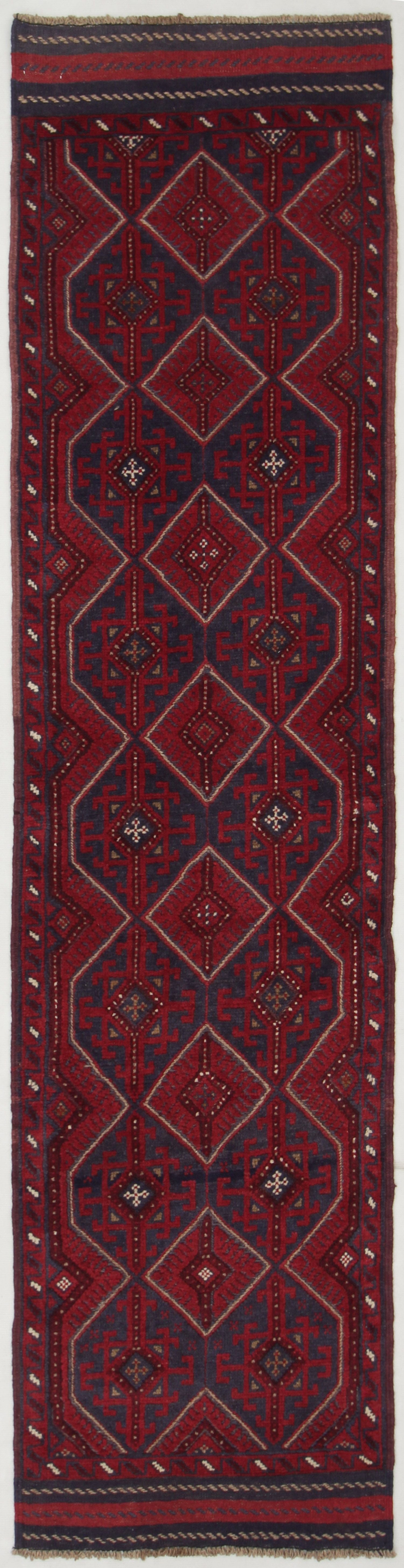 2' 6" x 8'  Multy Handmade Mashwani Afghan Rug Runner