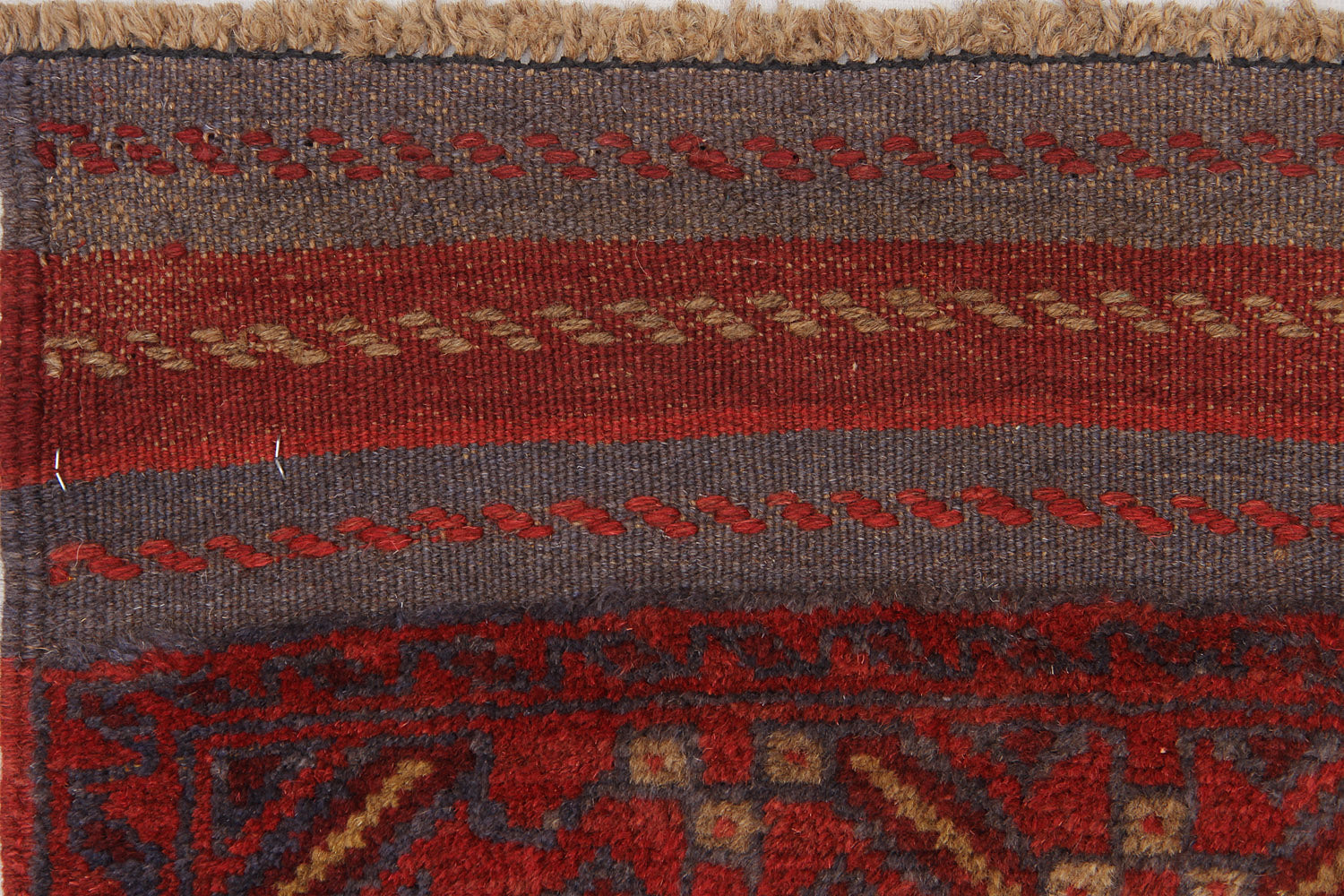 2' 6" X 9'  Multy Handmade Mashwani Afghan Rug Runner