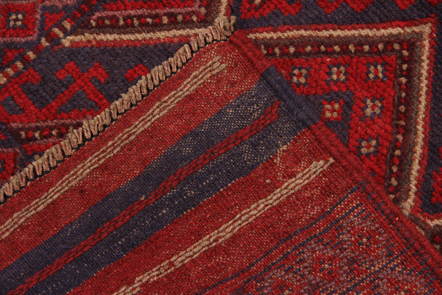 2' 6" X 9'  Multy Handmade Mashwani Afghan Rug Runner