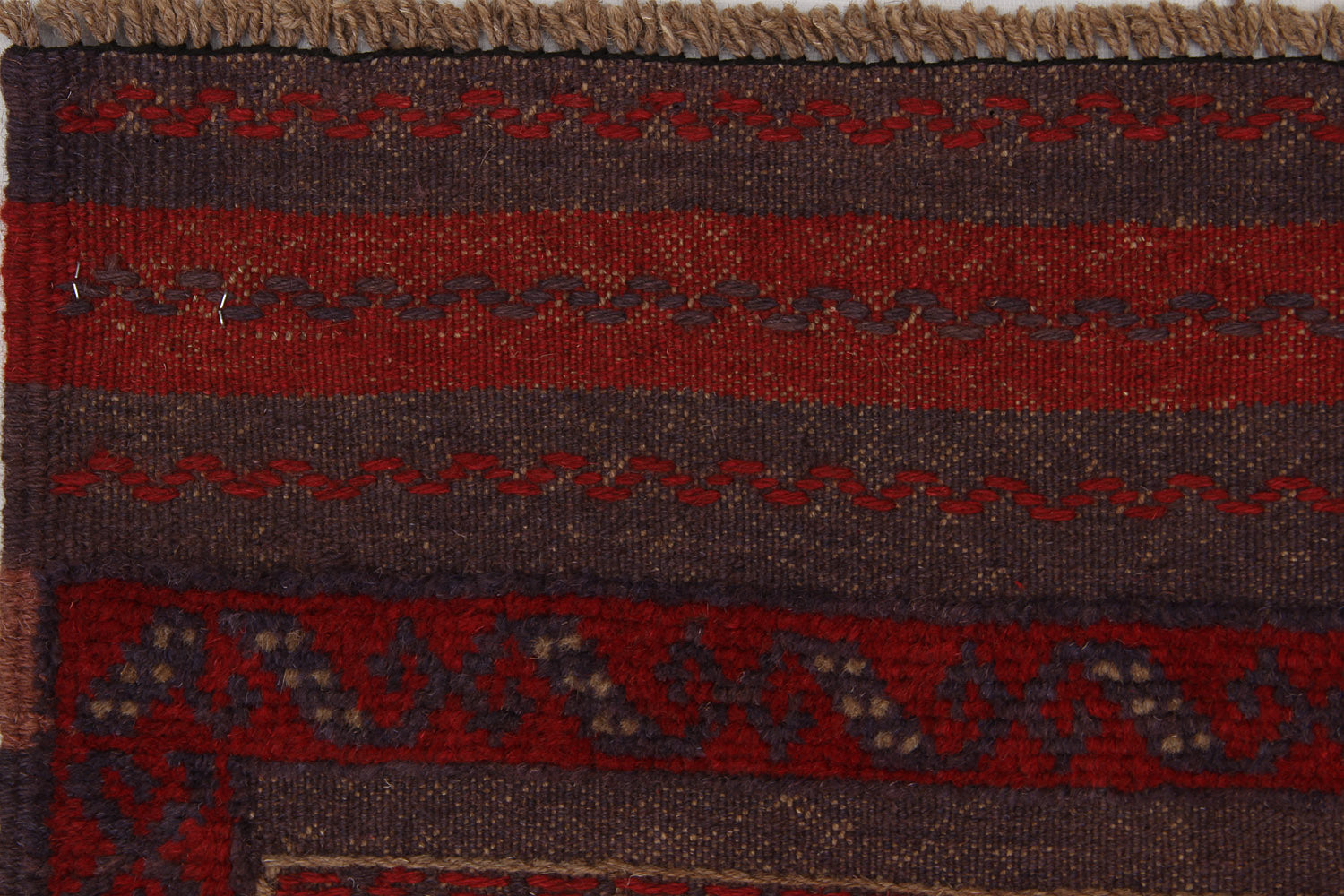 2' 6" X 9'  Multy Handmade Mashwani Afghan Rug Runner