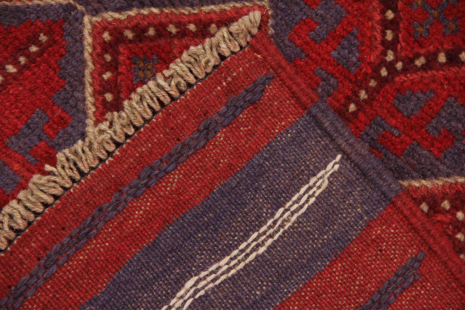 2' 6" x 8'  Multy Handmade Mashwani Afghan Rug Runner