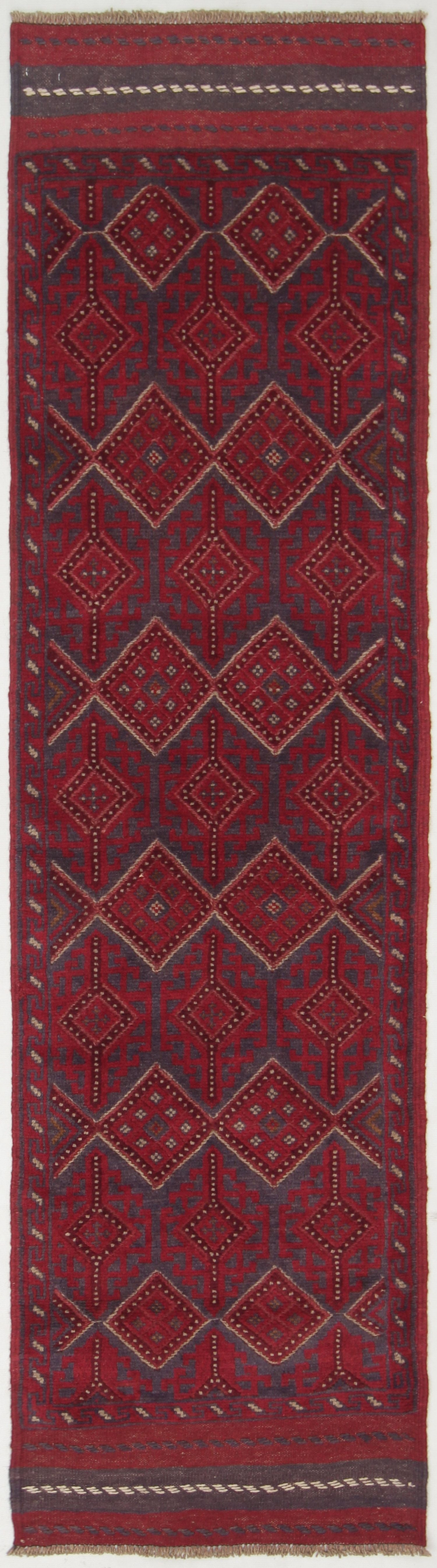 2' 6" x 8'  Multy Handmade Mashwani Afghan Rug Runner
