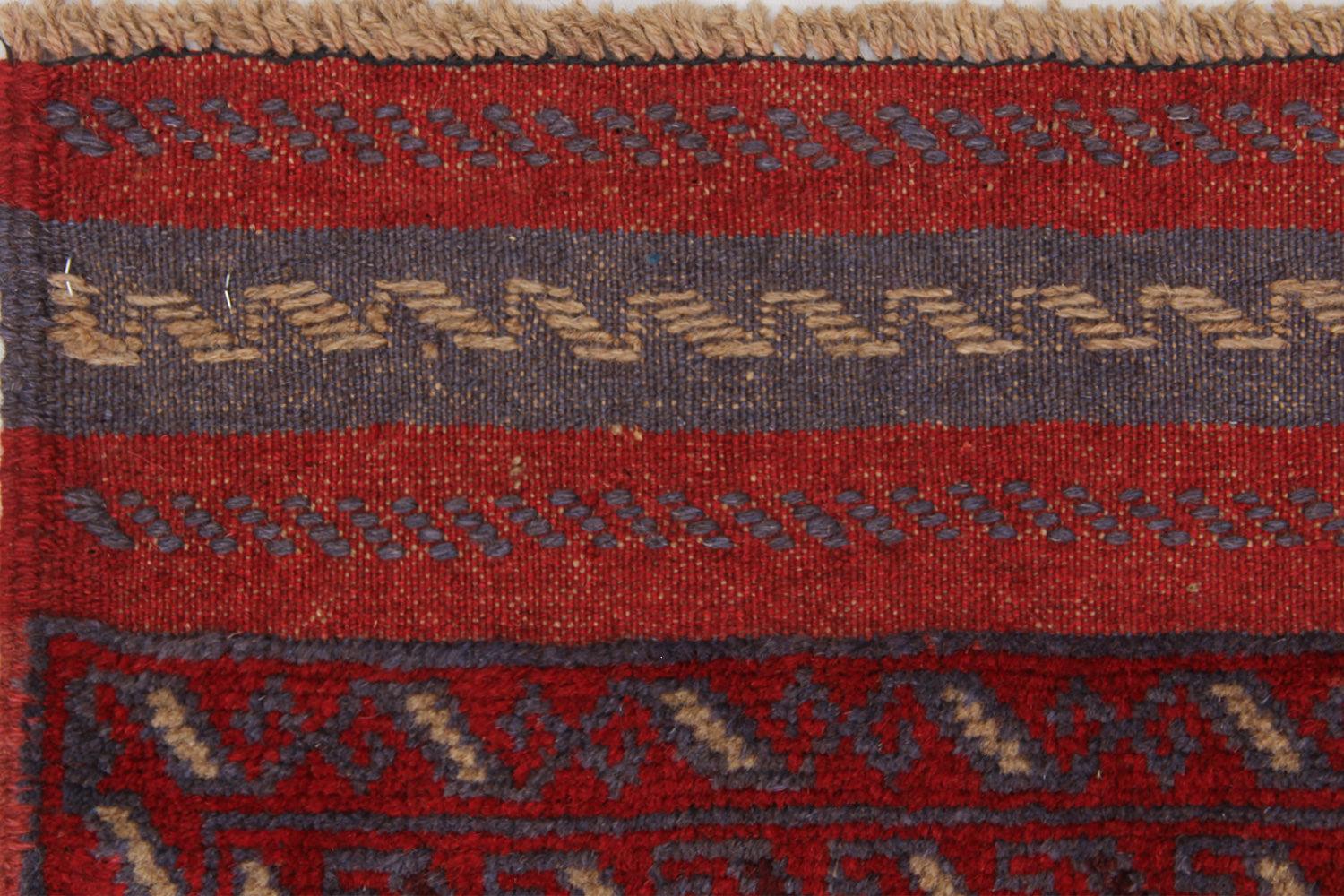 2' 6" x 8'  Multy Handmade Mashwani Afghan Rug Runner