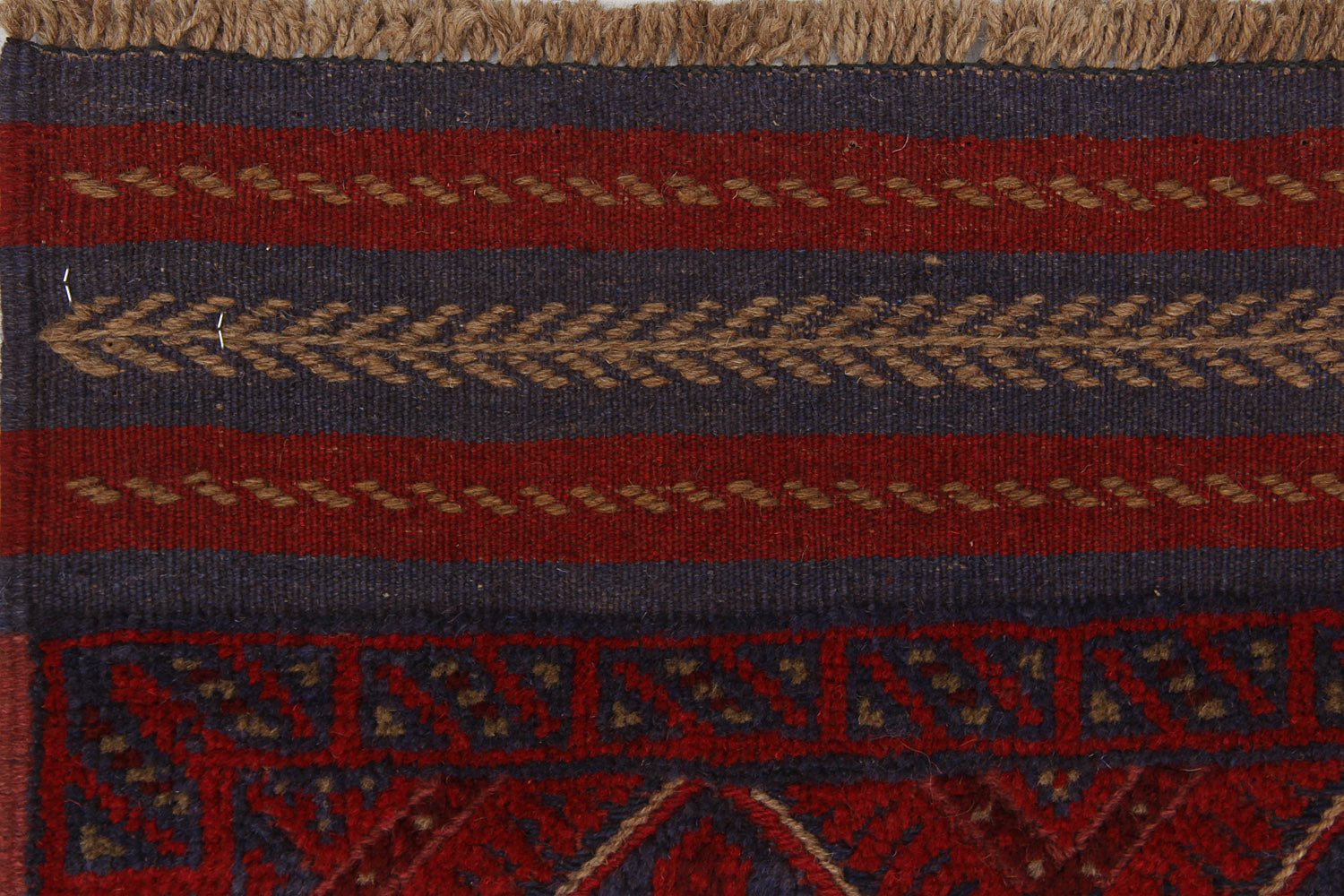 2' 6" x 8'  Multy Handmade Mashwani Afghan Rug Runner
