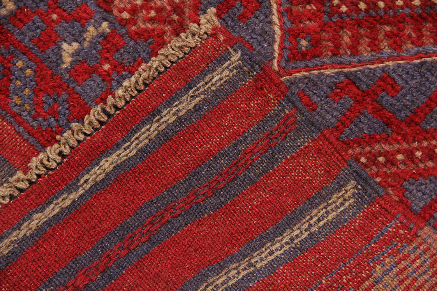 Multy Handmade Mashwani Afghan Rug Rectangular