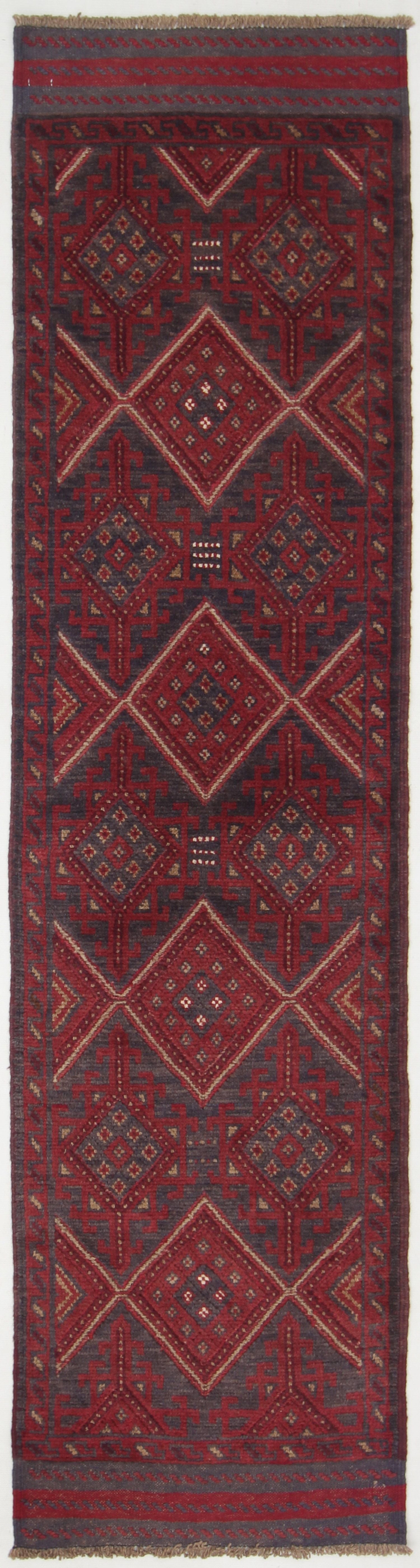 2' 6" x 8'  Multy Handmade Mashwani Afghan Rug Runner