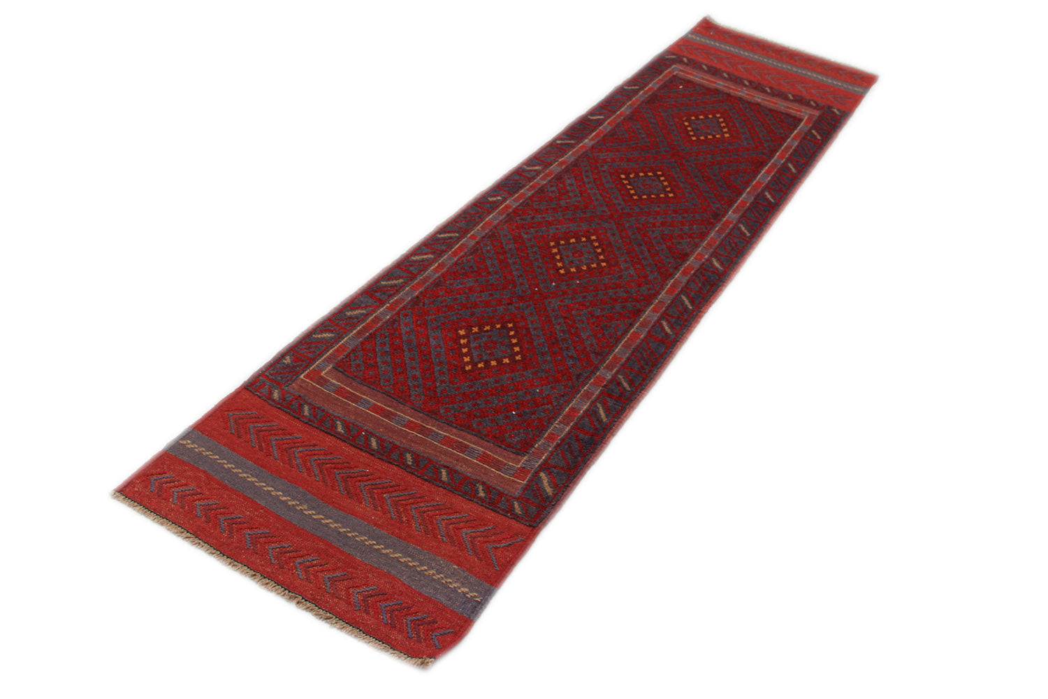 2' 6" x 8'  Multy Handmade Mashwani Afghan Rug Runner