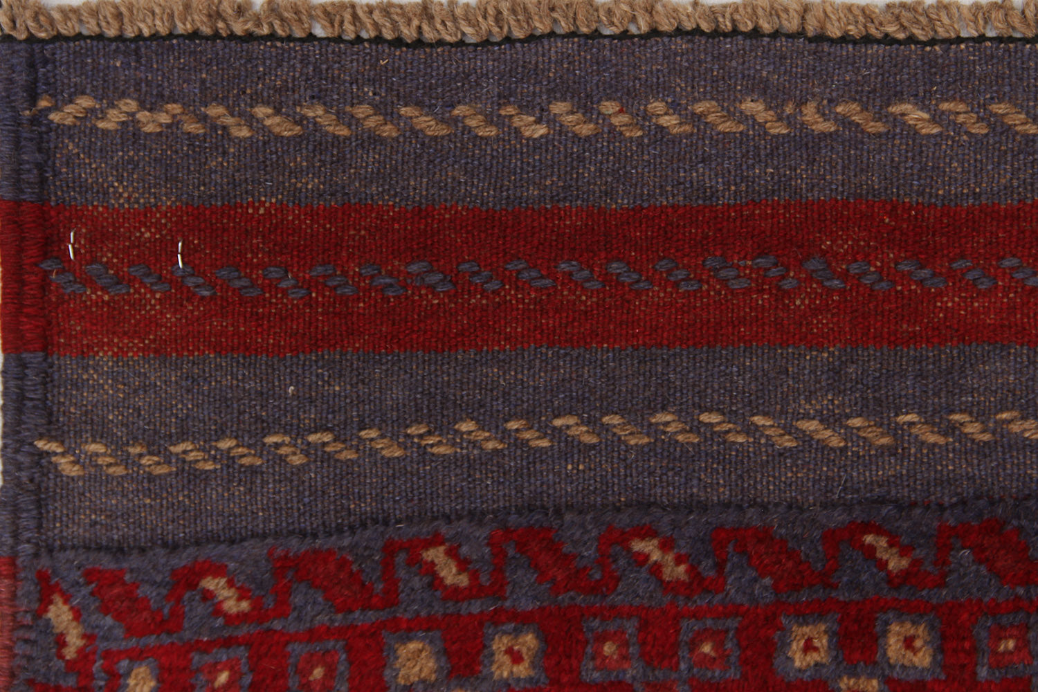 2' 6" x 8'  Multy Handmade Mashwani Afghan Rug Runner