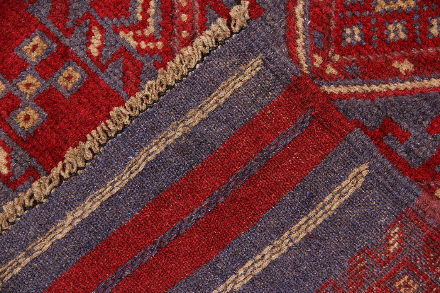 2' 6" x 8'  Multy Handmade Mashwani Afghan Rug Runner