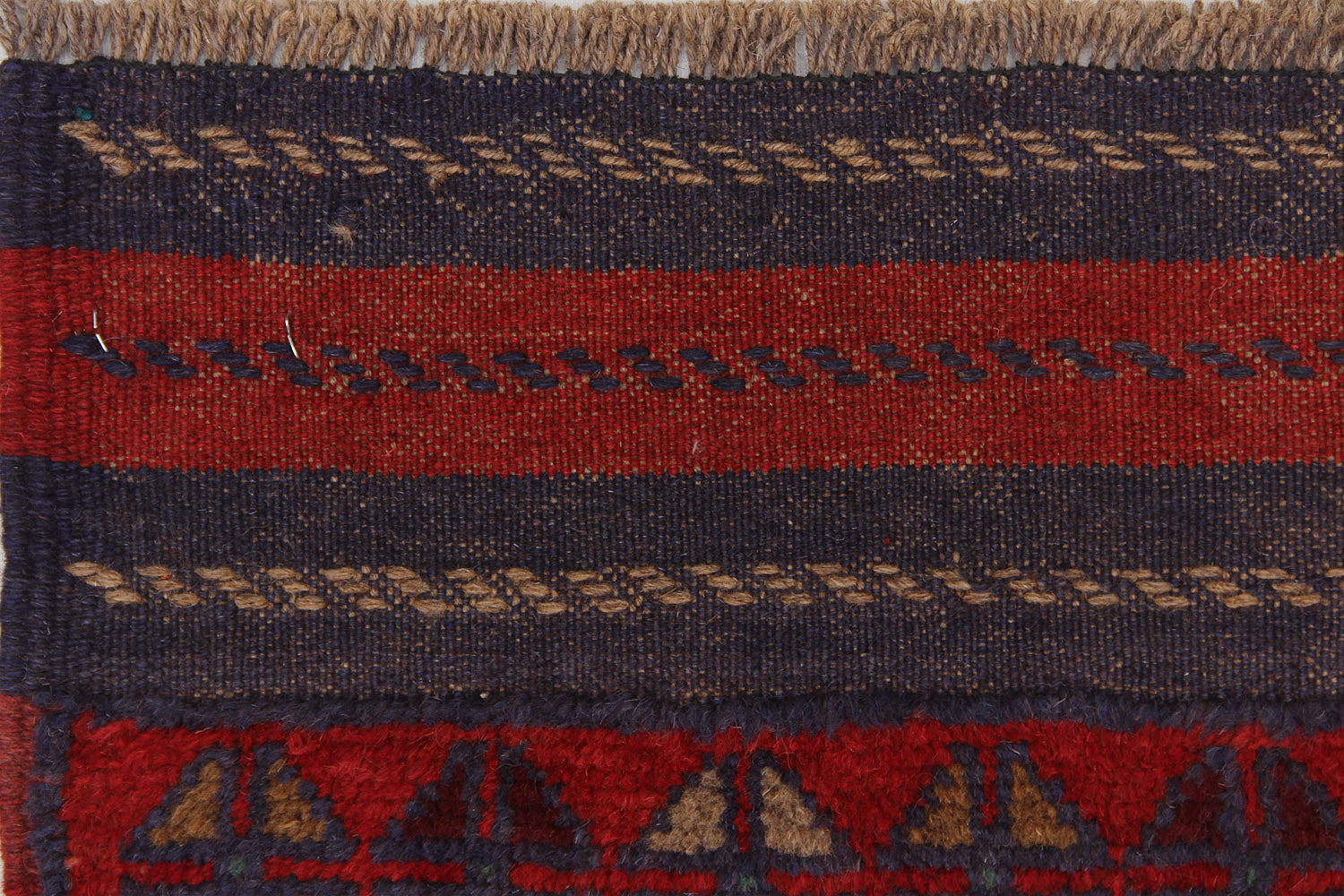 2' 6" x 8'  Multy Handmade Mashwani Afghan Rug Runner
