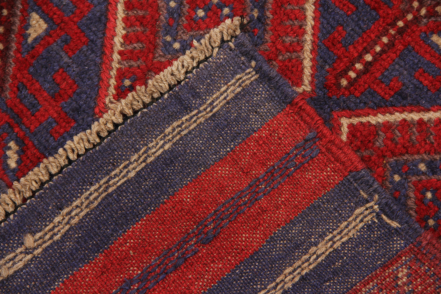 2' 6" x 8'  Multy Handmade Mashwani Afghan Rug Runner