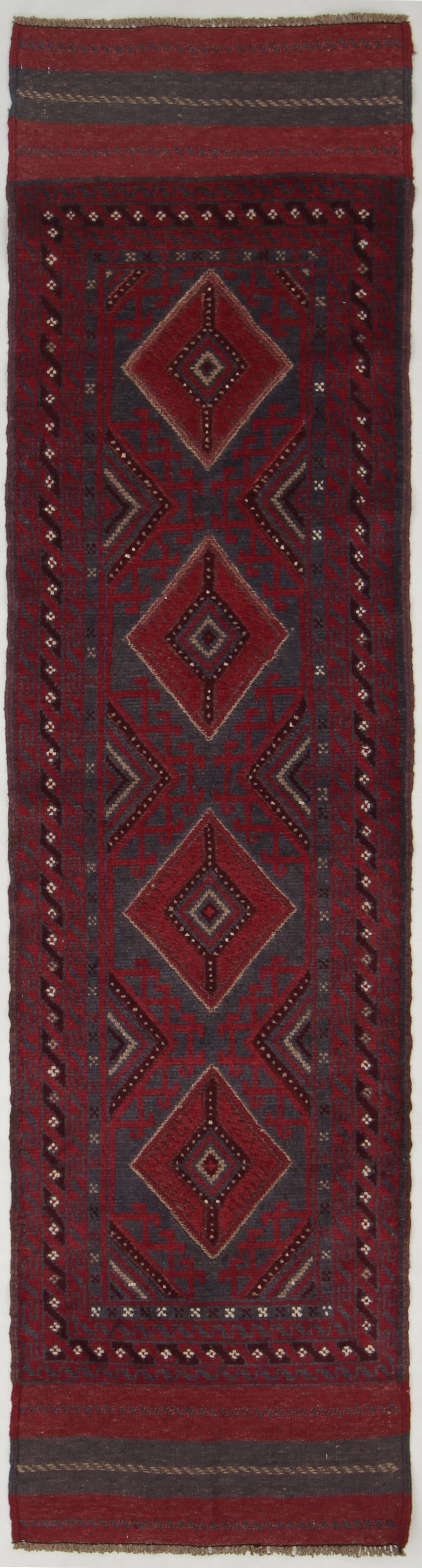 2' 6" x 8'  Multy Handmade Mashwani Afghan Rug Runner