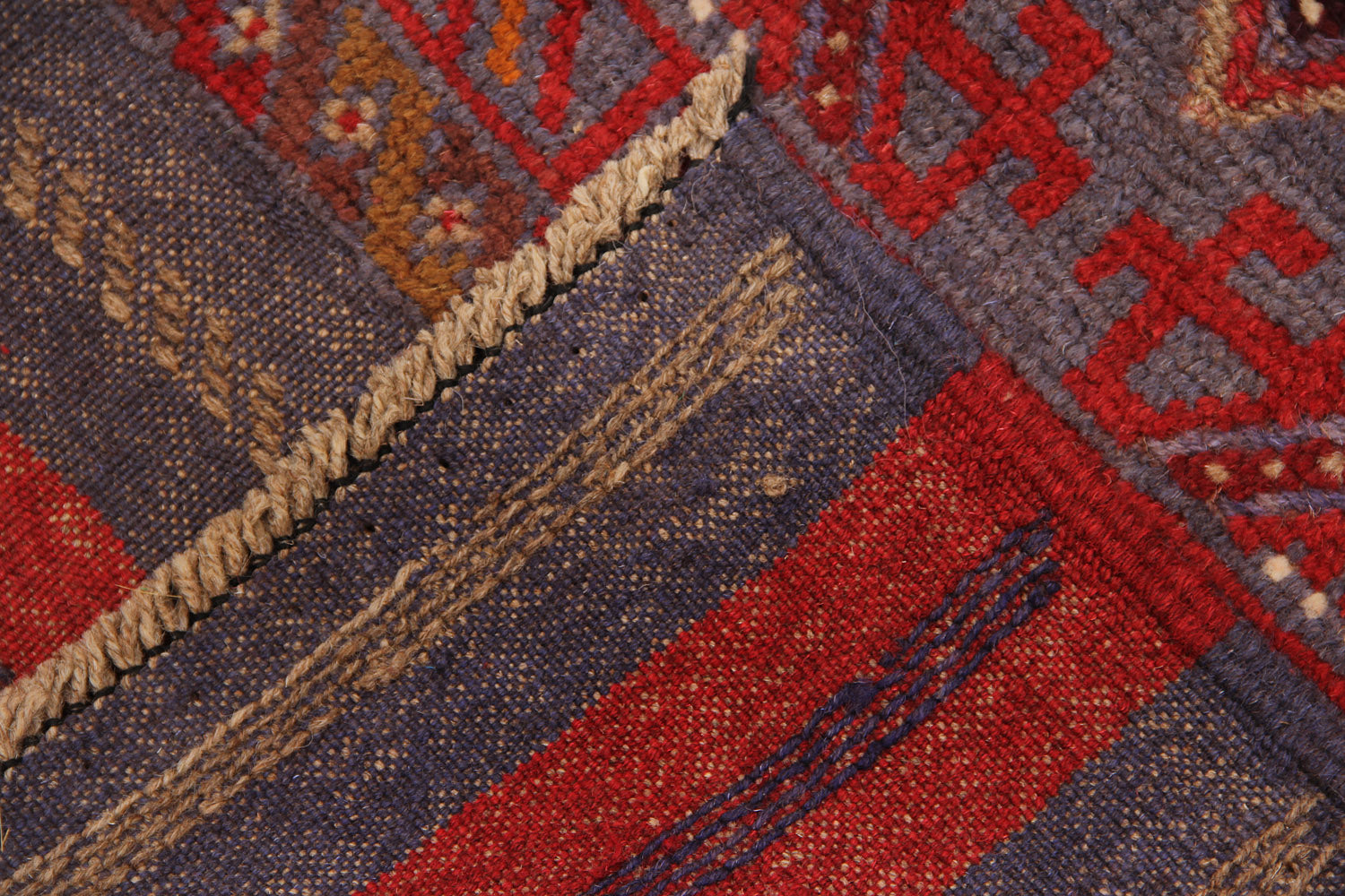 Multy Handmade Mashwani Afghan Rug Rectangular