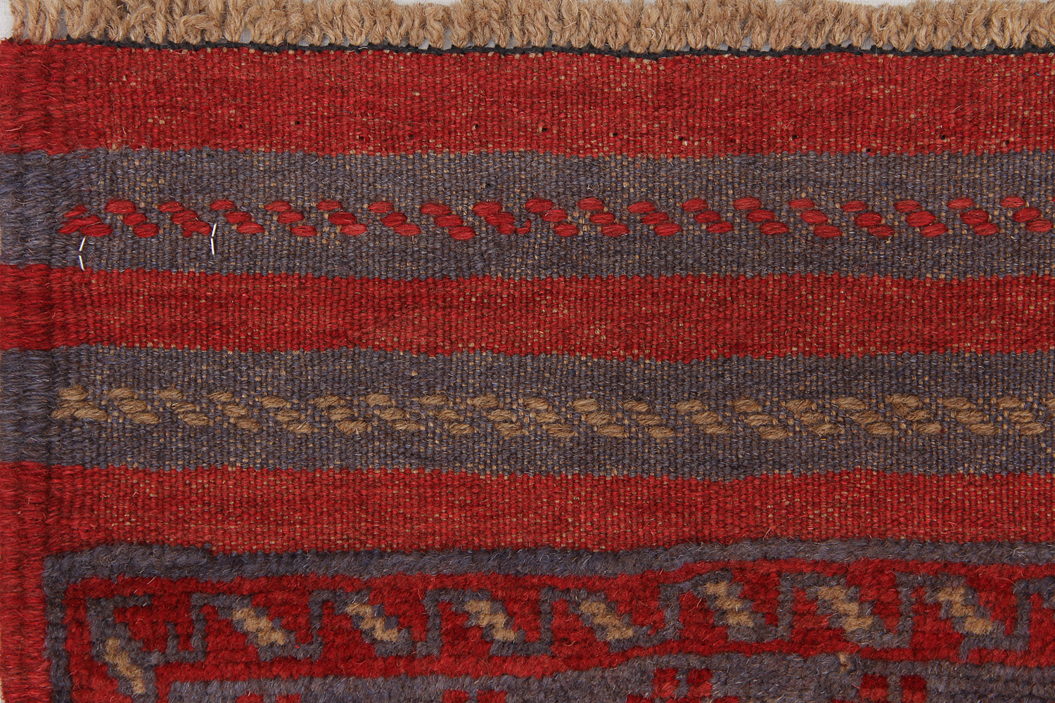 2' 6" X 9'  Multy Handmade Mashwani Afghan Rug Runner