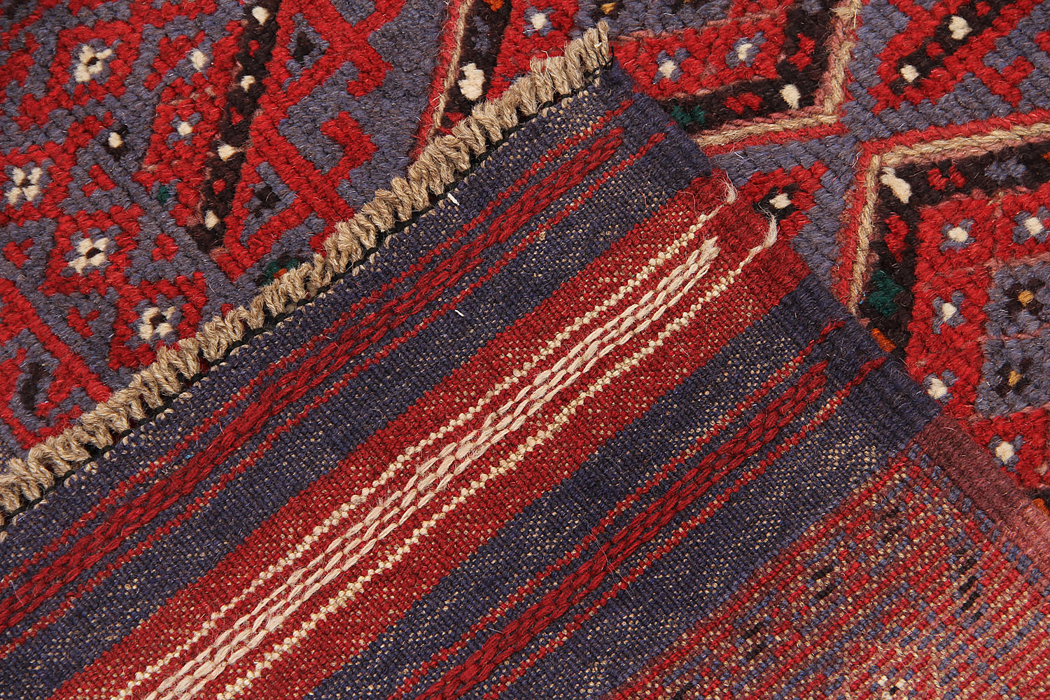 2' 6" x 8'  Multy Handmade Mashwani Afghan Rug Runner