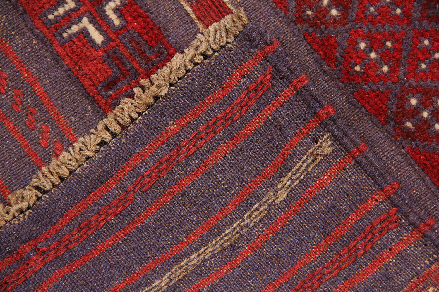 2' 6" x 8'  Multy Handmade Mashwani Afghan Rug Runner