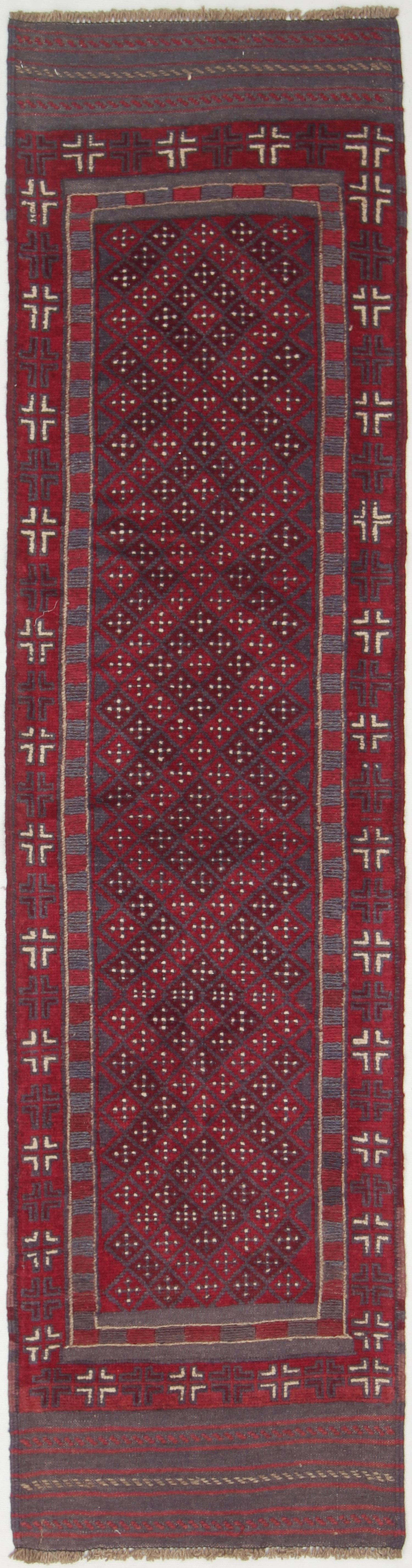 2' 6" x 8'  Multy Handmade Mashwani Afghan Rug Runner