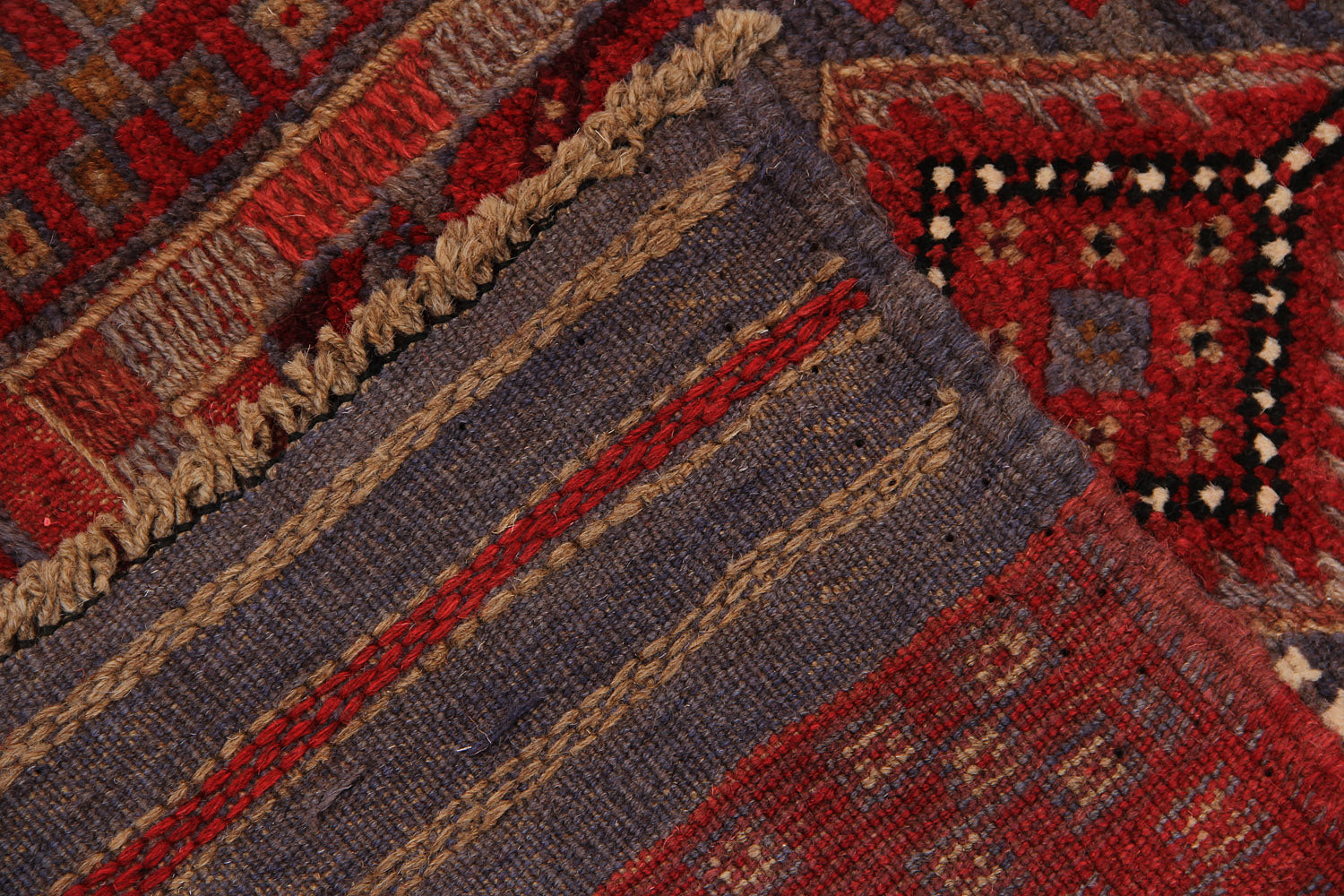 2' 6" x 8'  Multy Handmade Mashwani Afghan Rug Runner