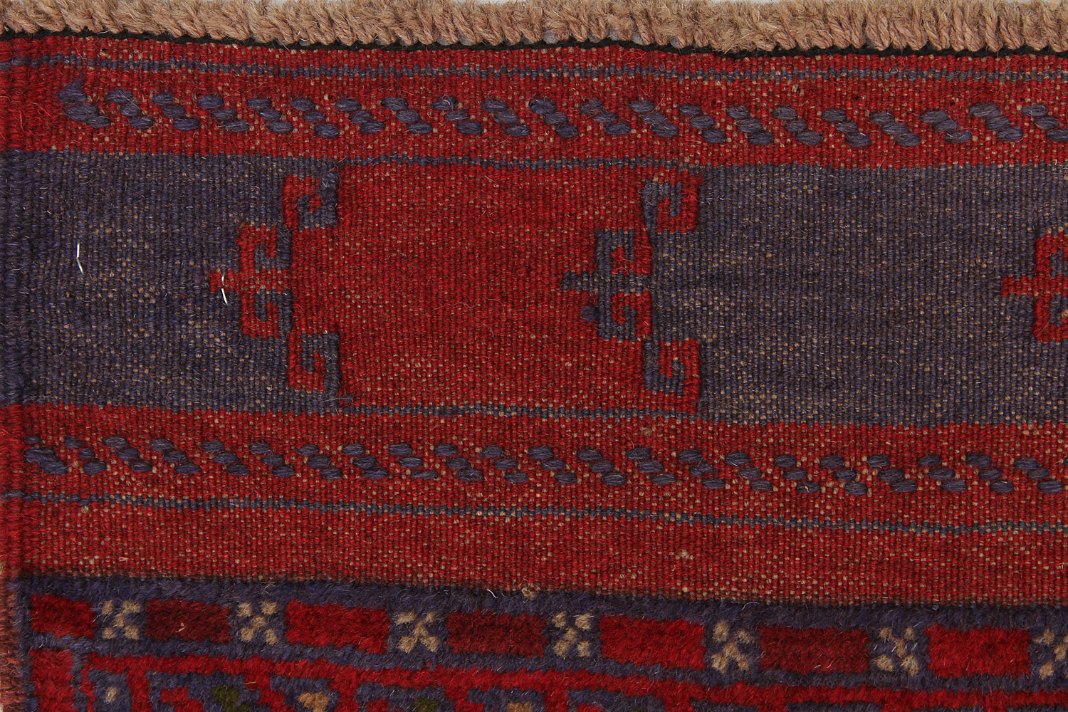 2' 6" x 8'  Multy Handmade Mashwani Afghan Rug Runner