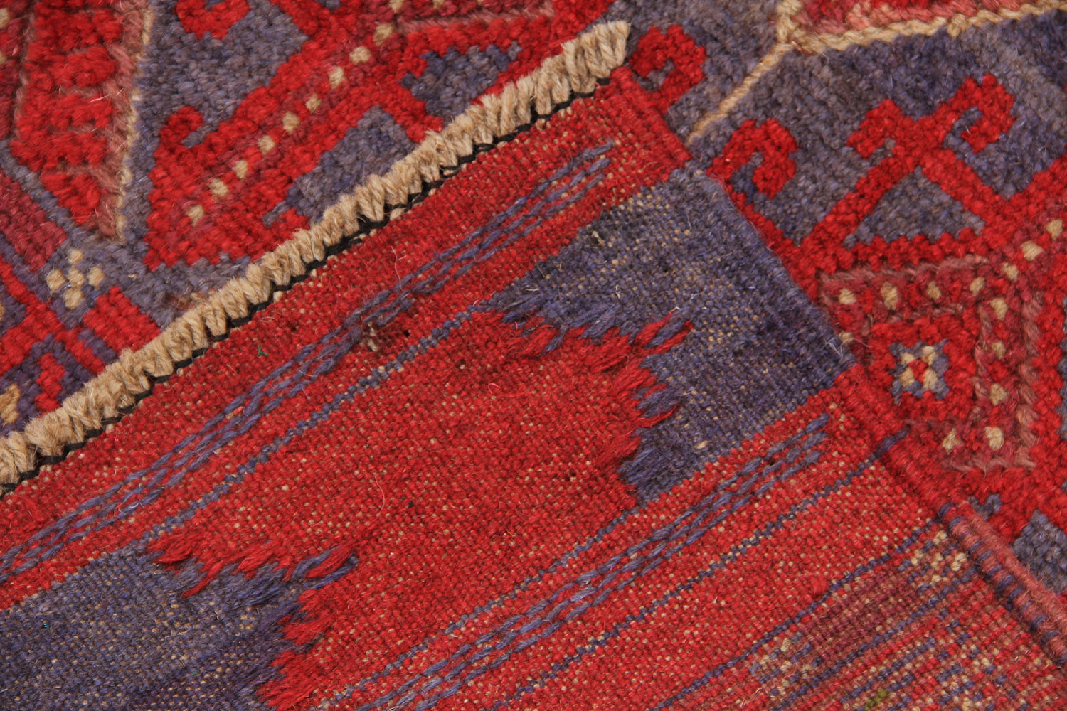 2' 6" x 8'  Multy Handmade Mashwani Afghan Rug Runner