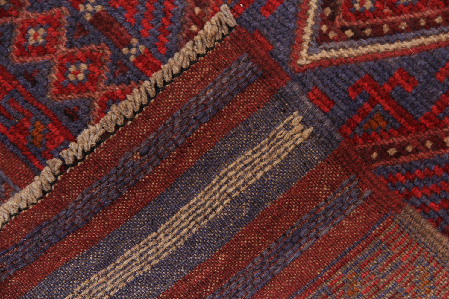 2' 6" x 8'  Multy Handmade Mashwani Afghan Rug Runner