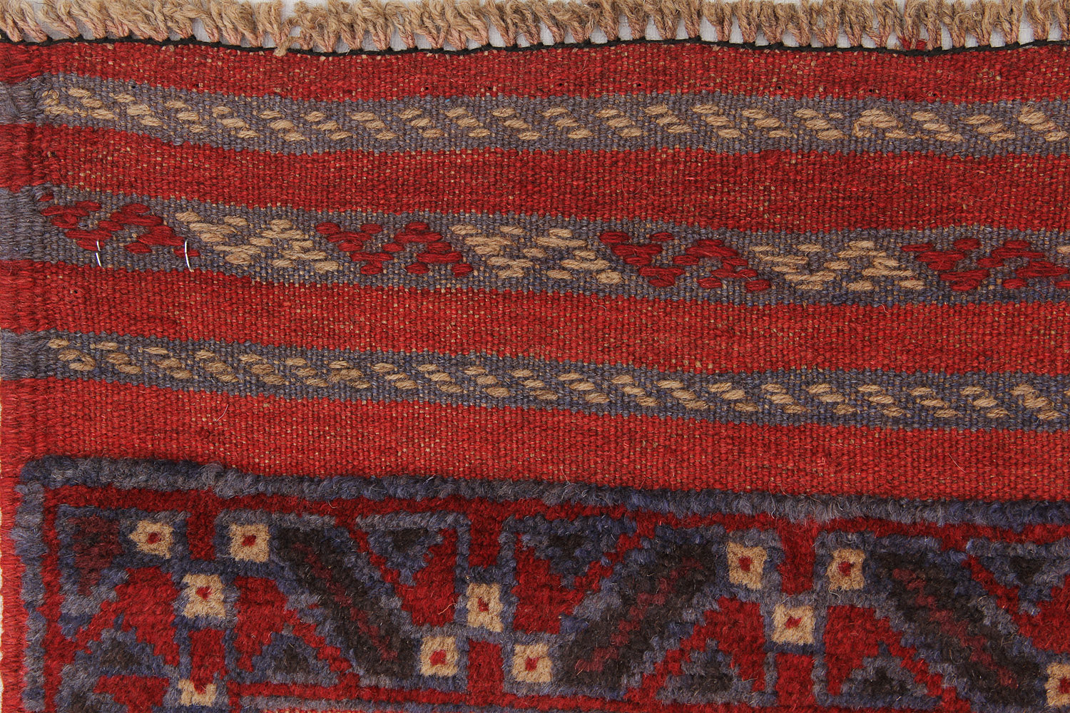 2' 6" x 8'  Multy Handmade Mashwani Afghan Rug Runner