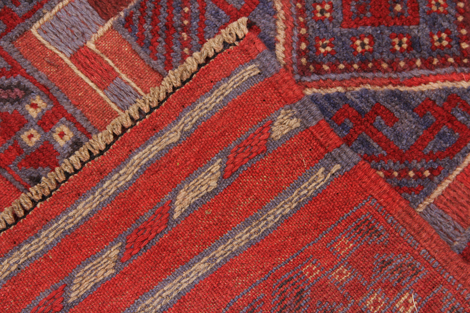 2' 6" x 8'  Multy Handmade Mashwani Afghan Rug Runner