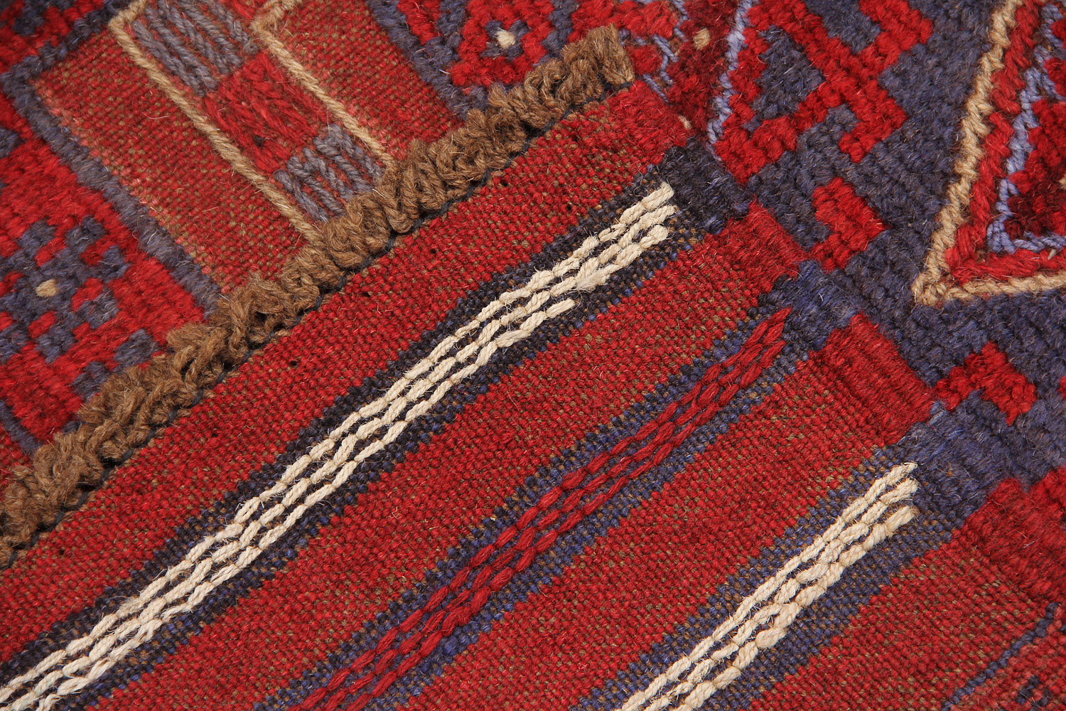 2' 6" x 8'  Multy Handmade Mash wani Afghan Rug Runner
