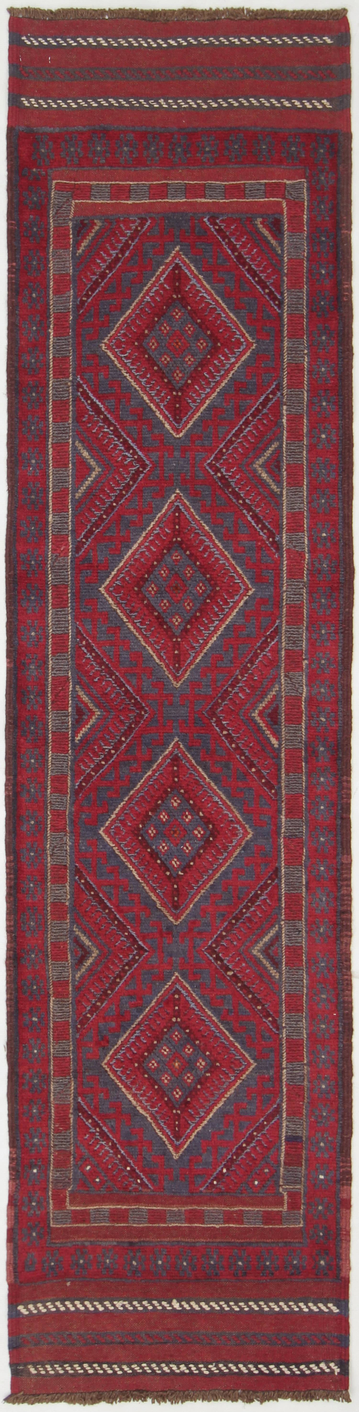 2' 6" x 8'  Multy Handmade Mash wani Afghan Rug Runner