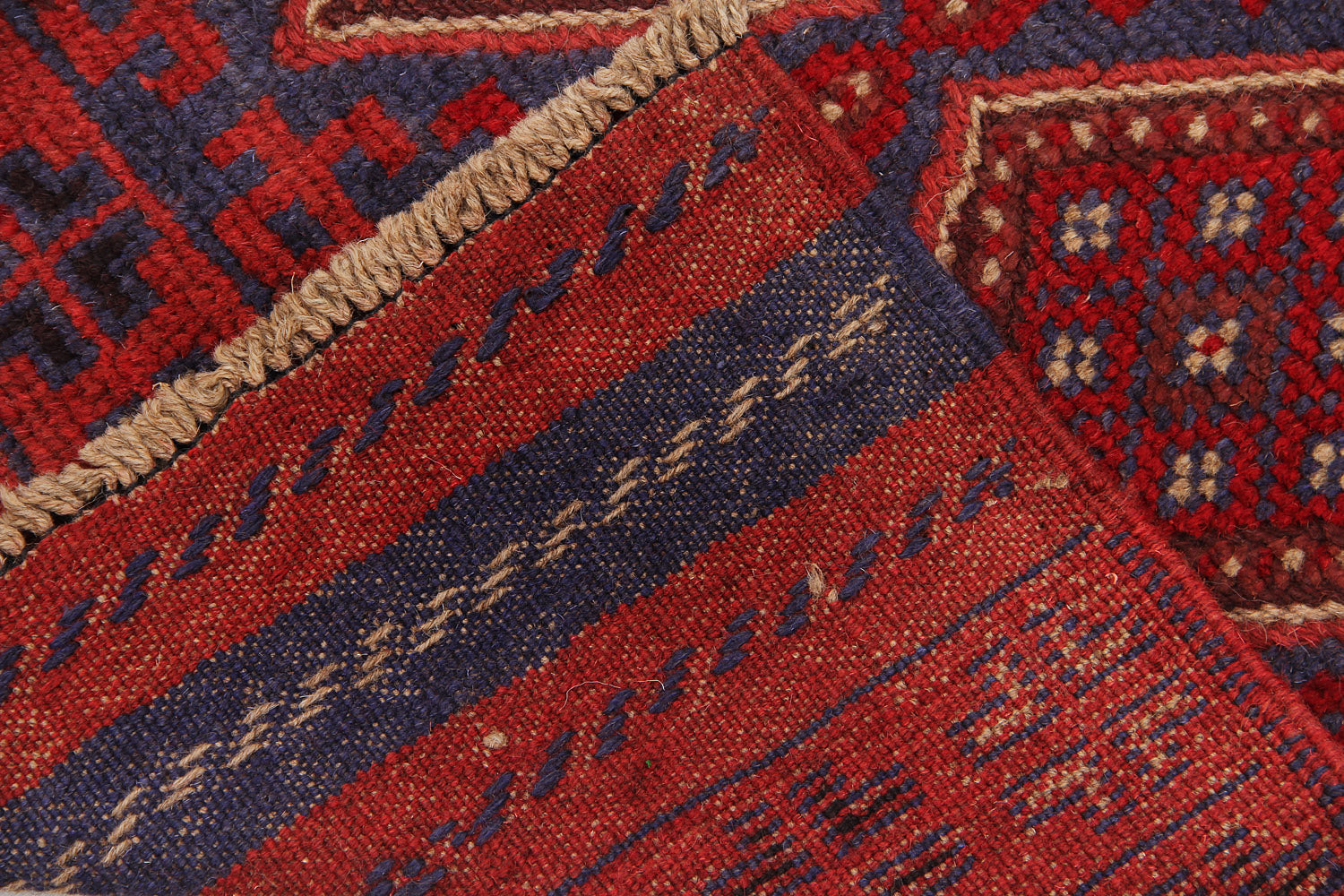 2' 6" x 8'  Multy Handmade Mashwani Afghan Rug Runner