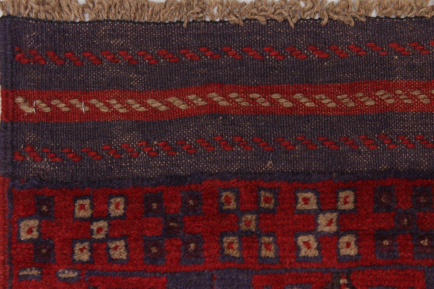 2' 6" x 8'  Multy Handmade Mashwani Afghan Rug Runner