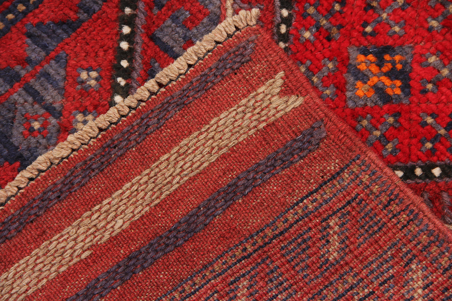 2' 6" x 8'  Multy Handmade Mashwani Afghan Rug Runner