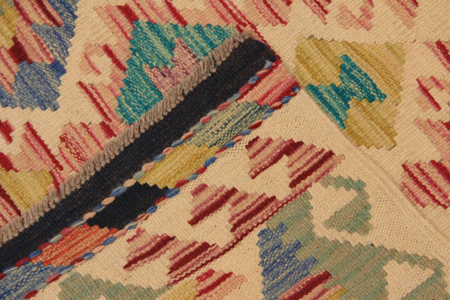 3' X 8'  Multy Handmade Veggie Dye Kilim Rug Runner
