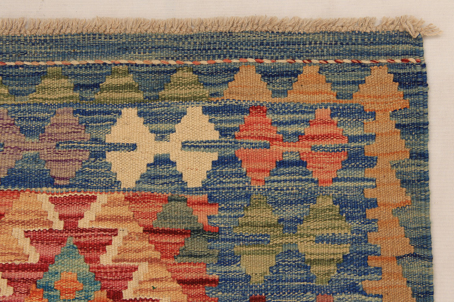 3' X 8'  Multy Handmade Veggie Dye Kilim Rug Runner