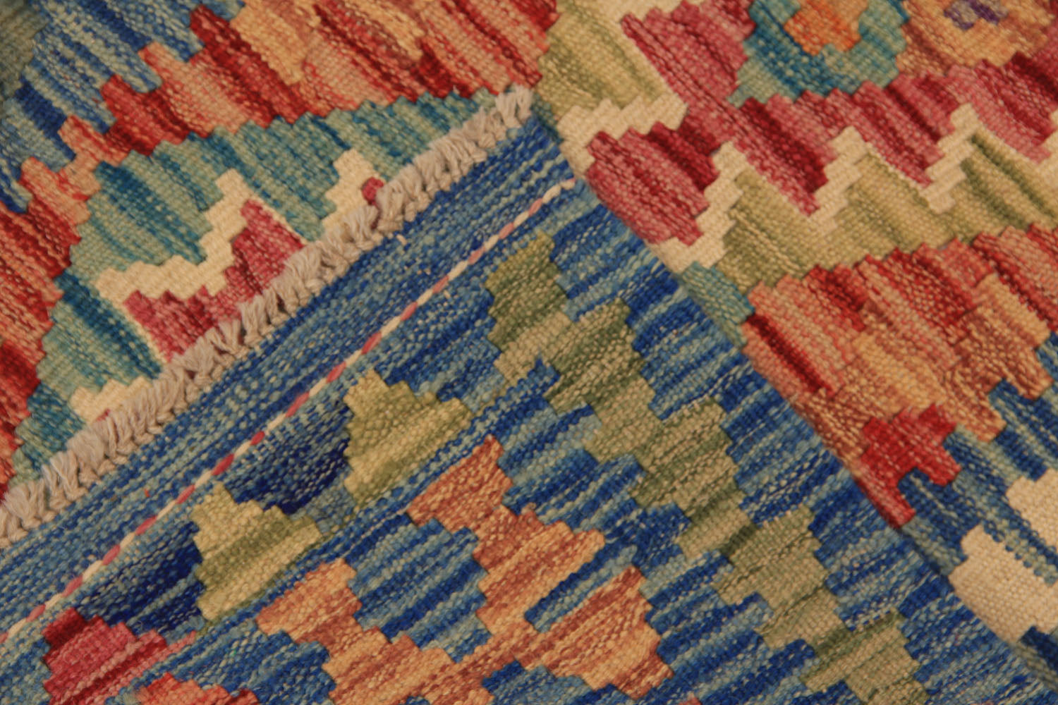 3' X 8'  Multy Handmade Veggie Dye Kilim Rug Runner