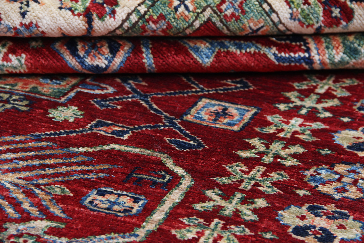 4' x 6'  Red Handmade SUPREME KAZAK Rug Rectangular