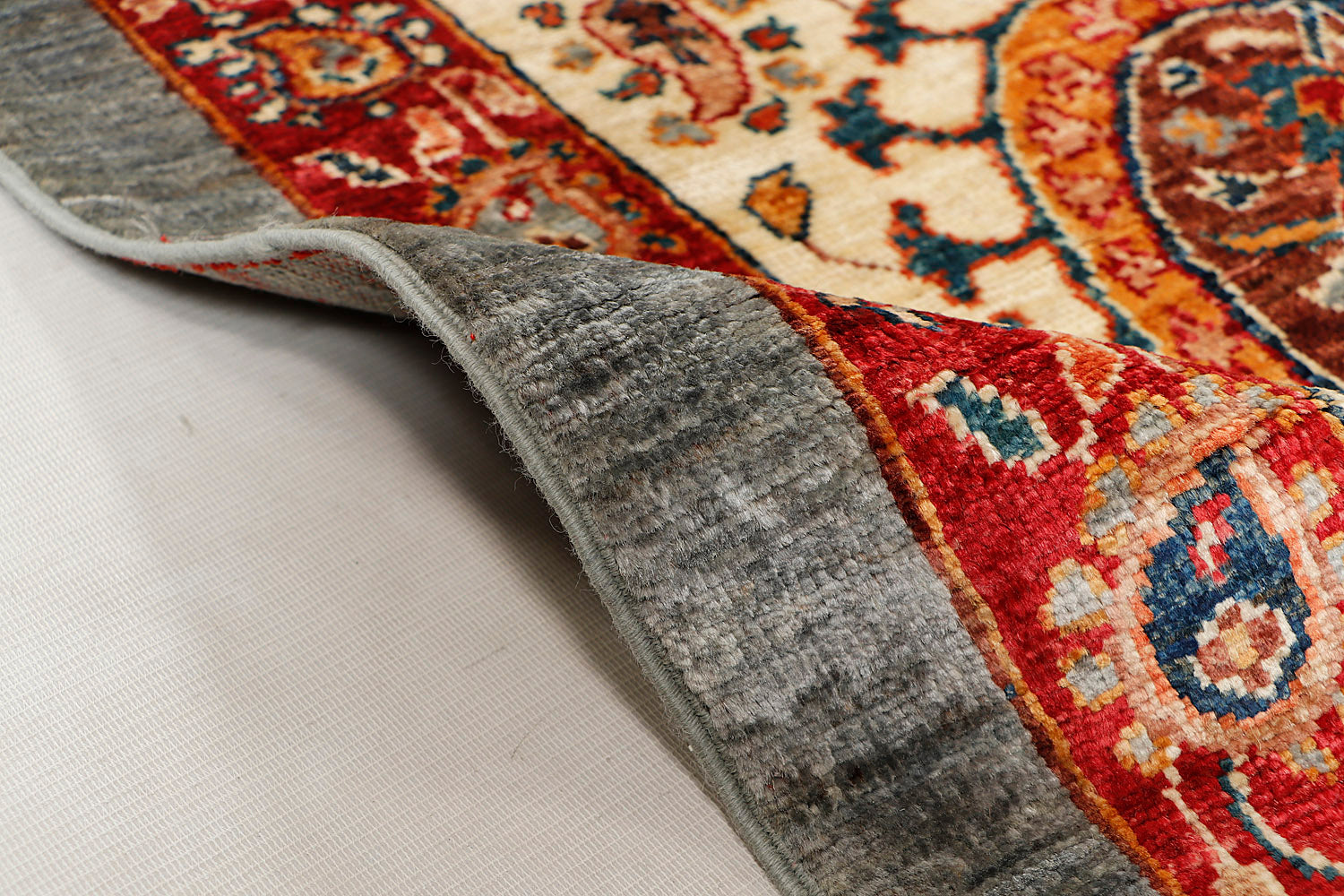 Sultani Persian Hand Knotted Wool Rug Gray 5' x 7'