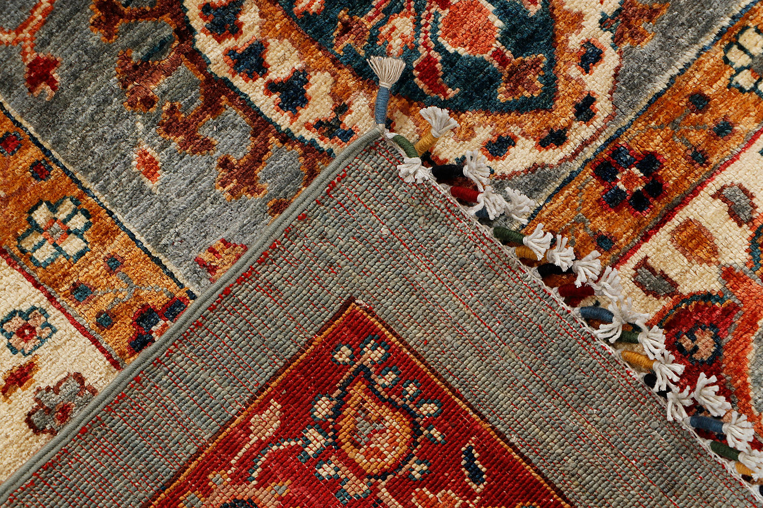 Sultani Persian Hand Knotted Wool Rug Gray 5' x 7'