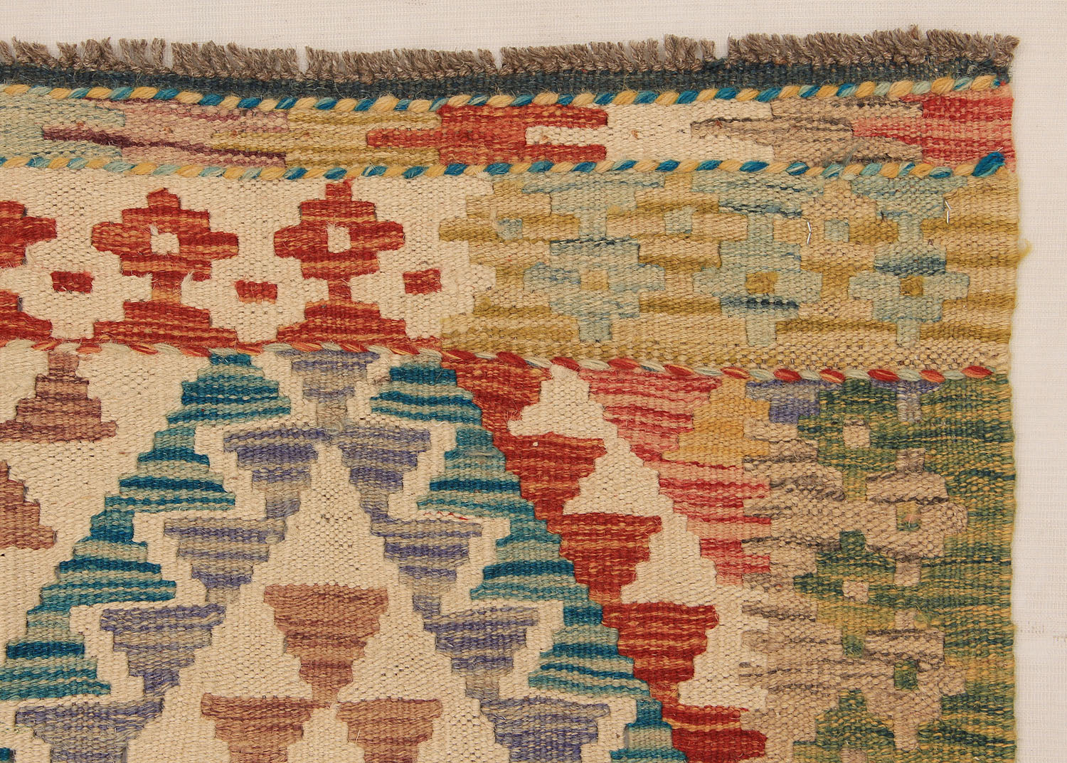 3' X 8'  Multy Handmade Veggie Dye Kilim Rug Runner