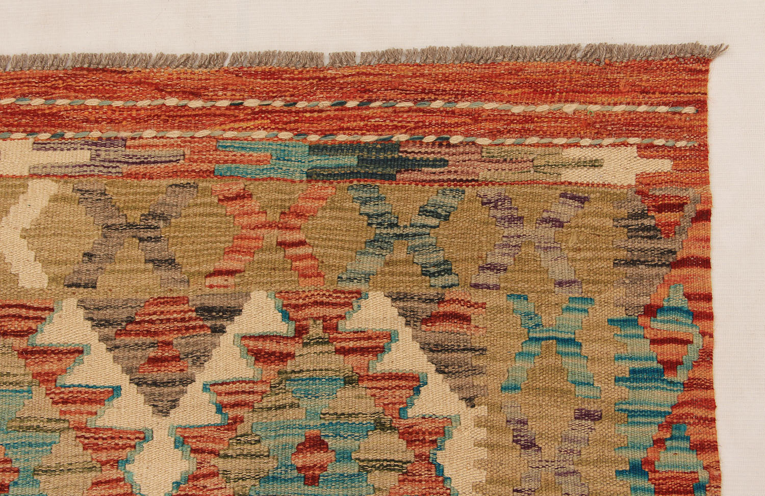 Multy Handmade Veggie Dye Kilim Rug Rectangular