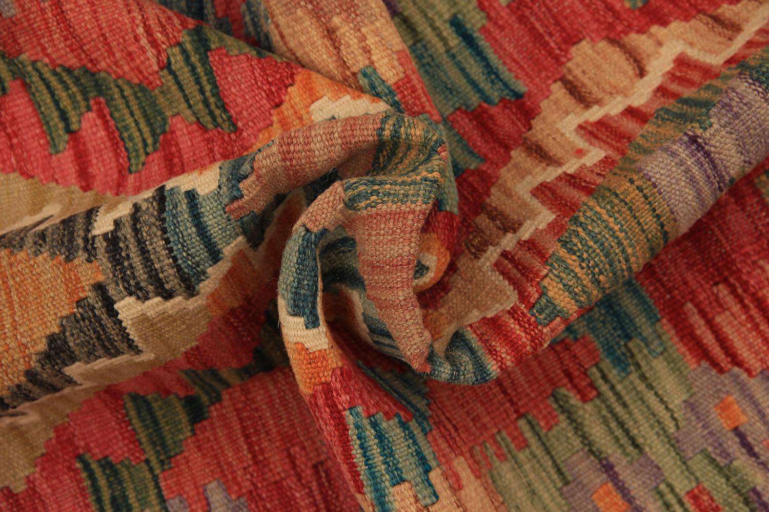 3' X 8'  Multy Handmade Veggie Dye Kilim Rug Runner