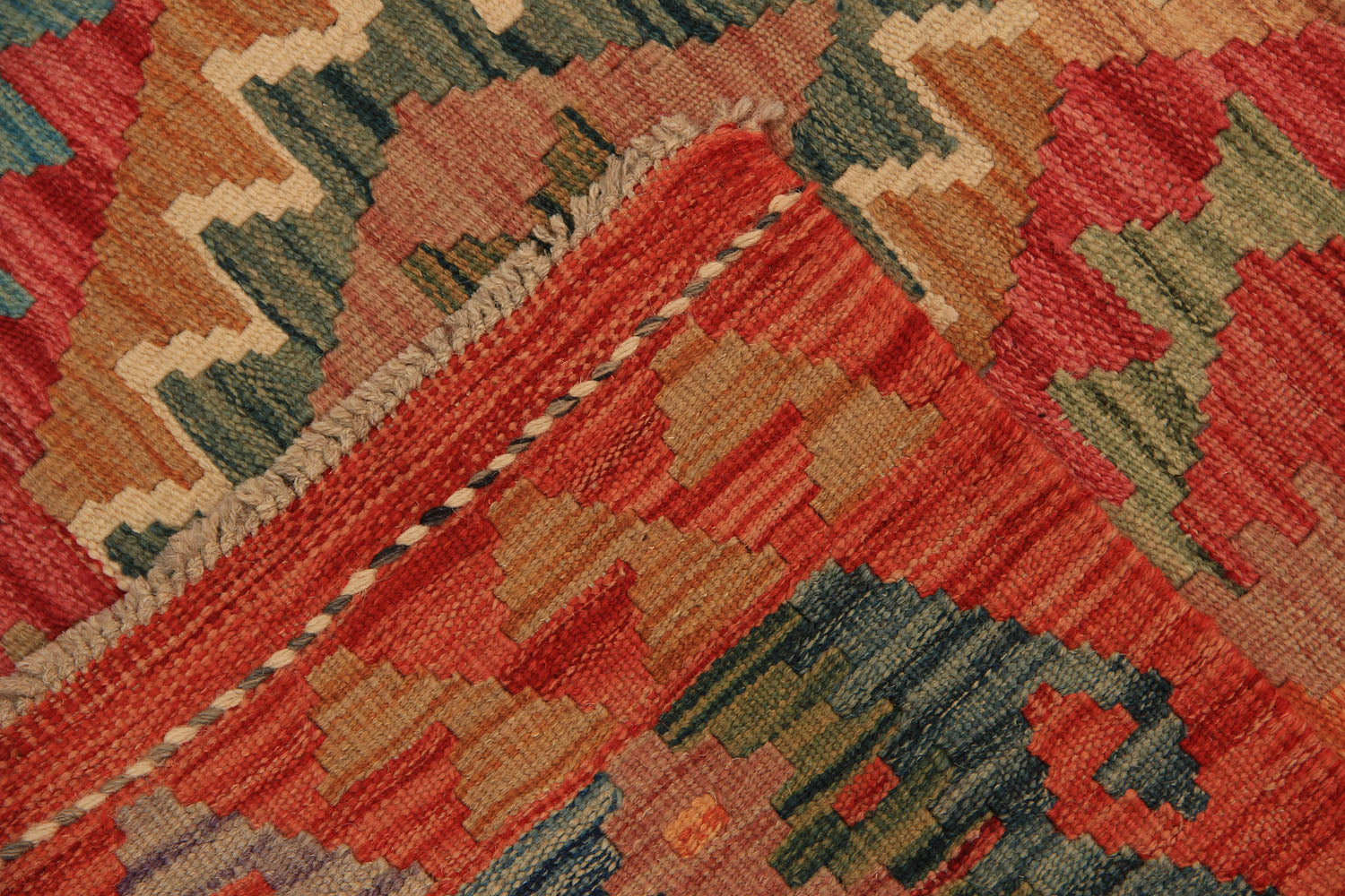 3' X 8'  Multy Handmade Veggie Dye Kilim Rug Runner