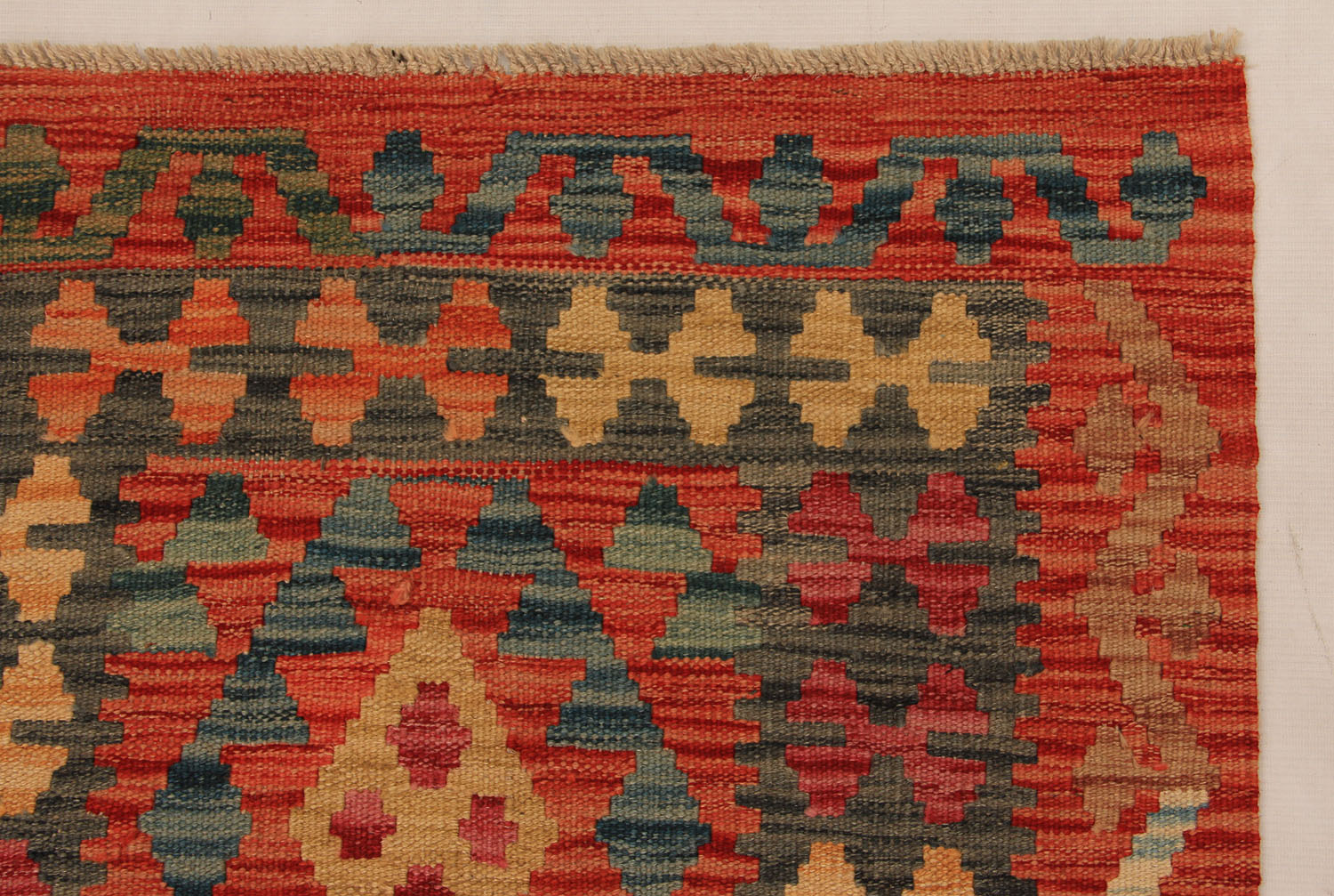 3' X 8'  Multy Handmade Veggie Dye Kilim Rug Runner