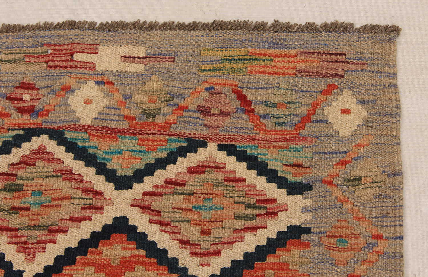 3' X 8'  Multy Handmade Veggie Dye Kilim Rug Runner