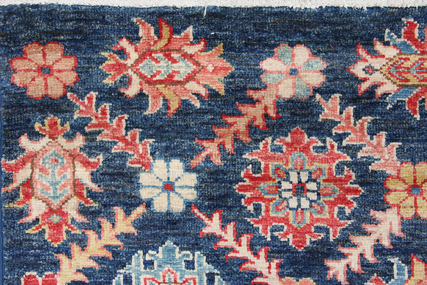 6' 6" X 6' 6"  Blue Handmade SUPREME KAZAK Rug Square