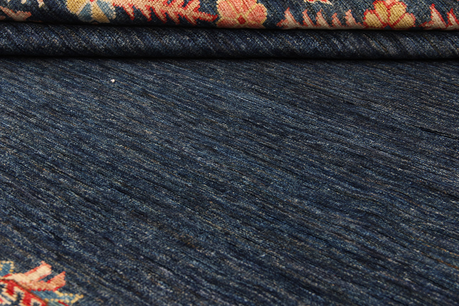 6' 6" X 6' 6"  Blue Handmade SUPREME KAZAK Rug Square