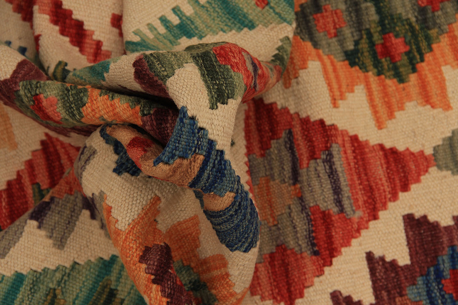 3' X 8'  Multy Handmade Veggie Dye Kilim Rug Runner