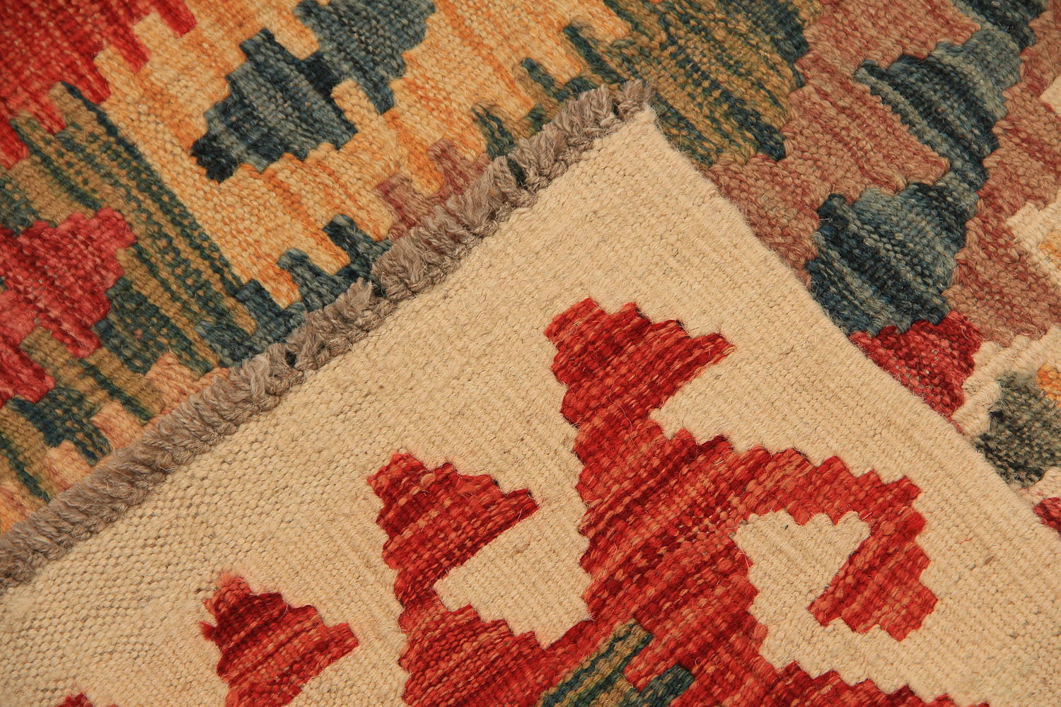 3' X 8'  Multy Handmade Veggie Dye Kilim Rug Runner