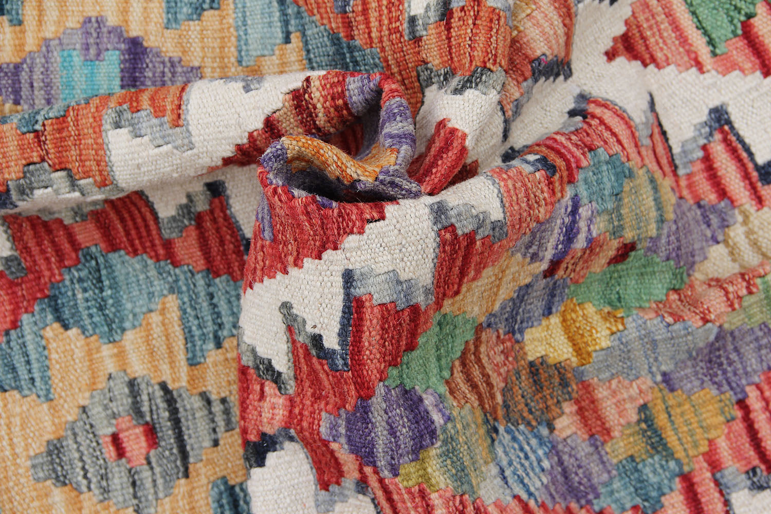 3' X 5'  Multy Handmade Veggie Dye Kilim Rug Rectangular